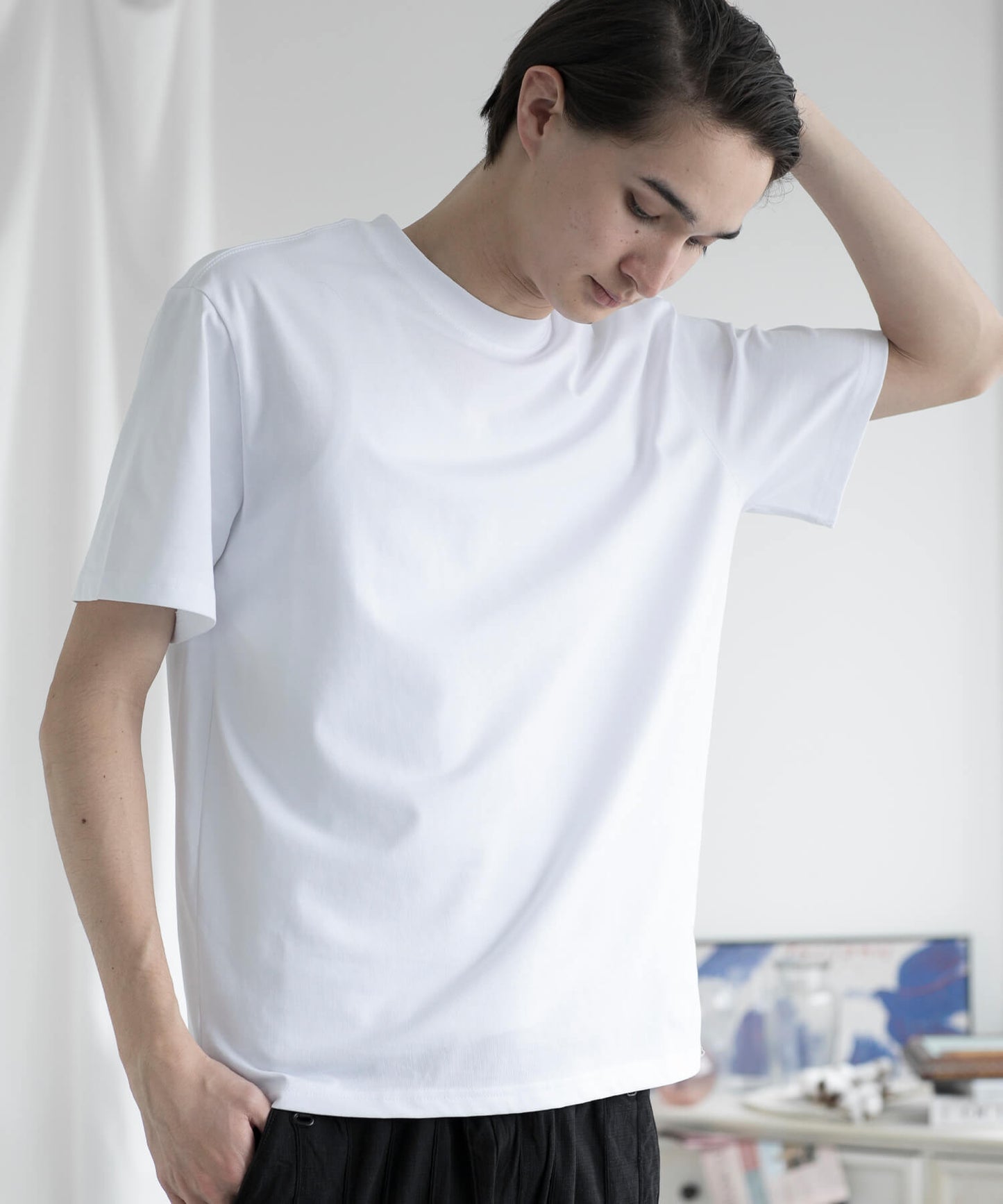 【aimoha MEN】HEAVY COTTON BASIC TEE ベーシックTシャツ