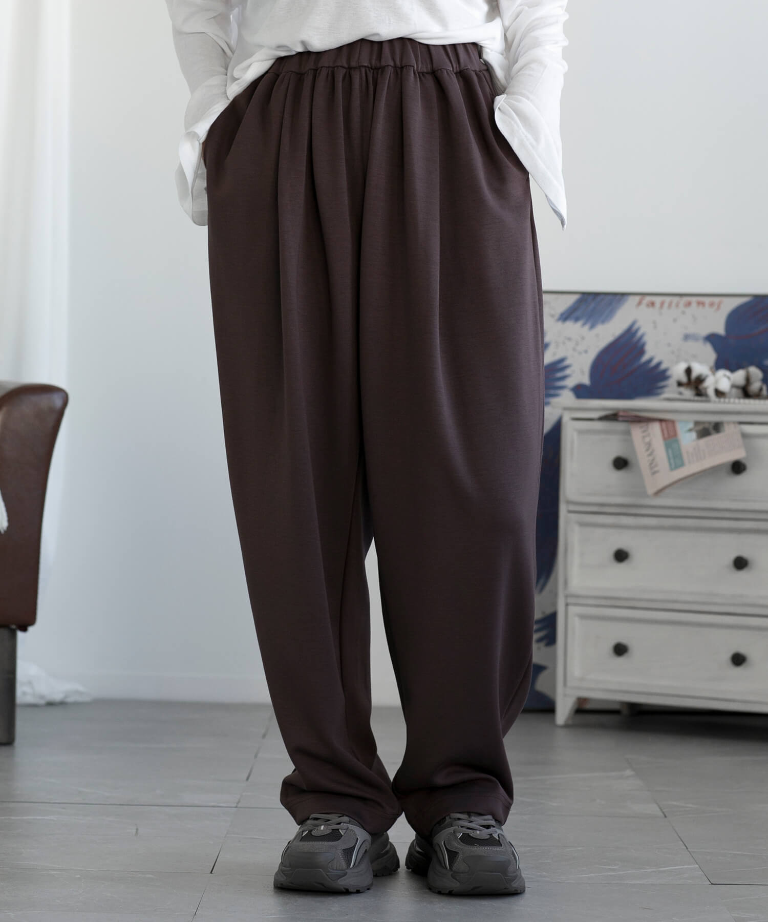 ウエストゴムスウェットパンツ