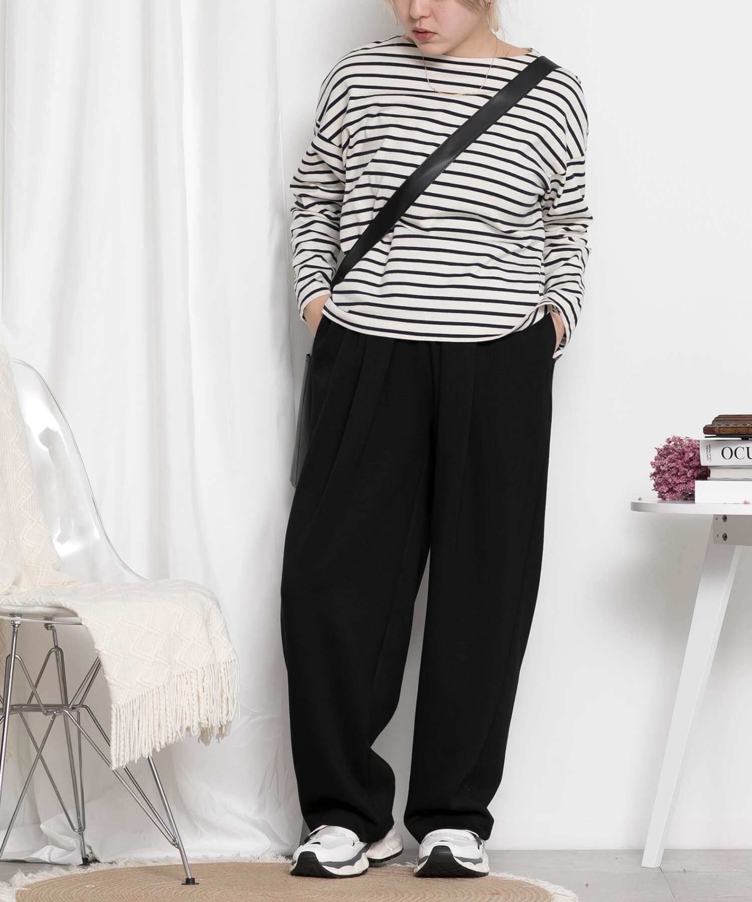 ウエストゴムスウェットパンツ