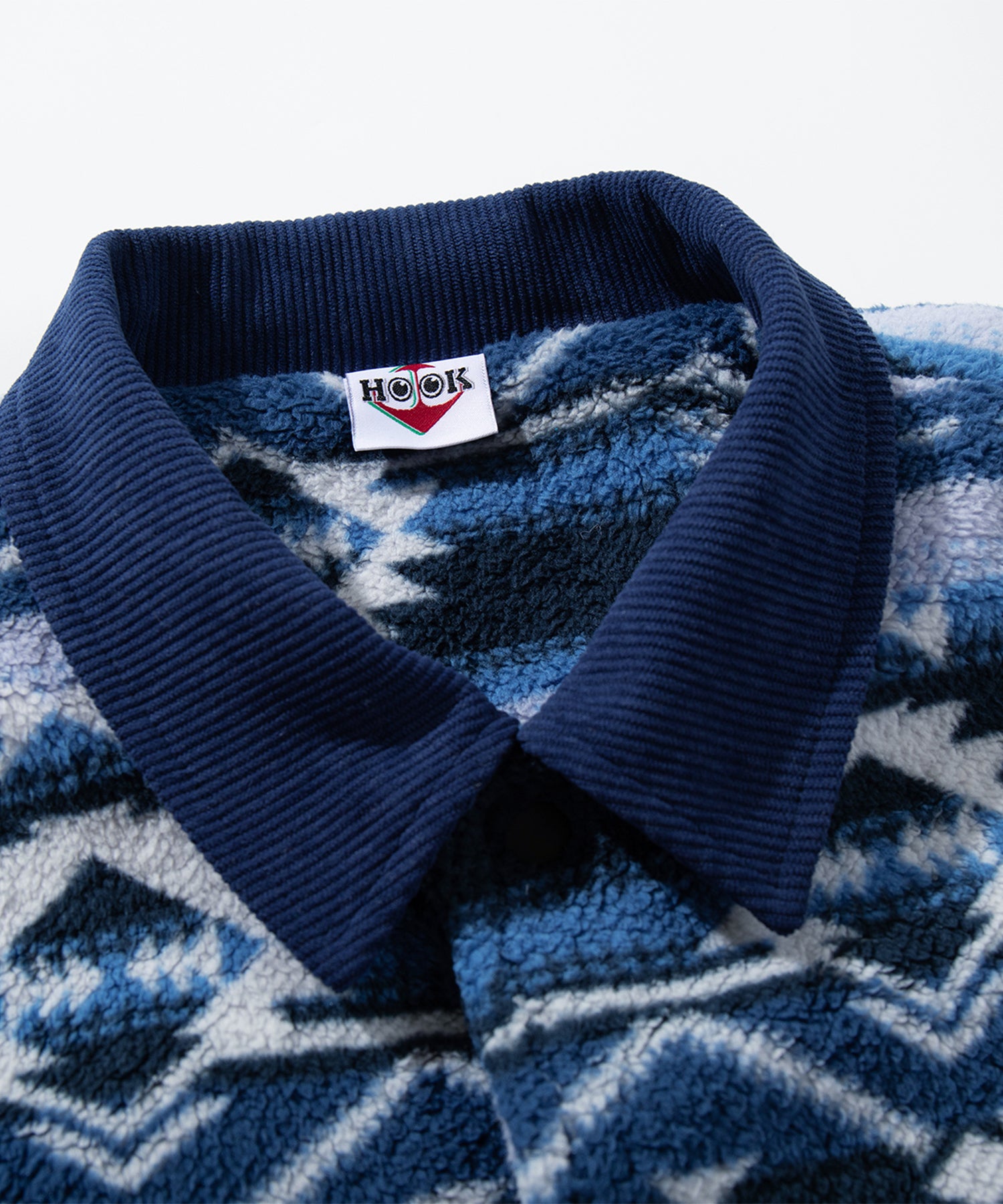 HOOK -original-　民族風幾何学模様ボアジャケット