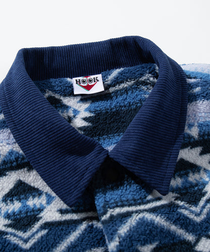 HOOK -original-　民族風幾何学模様ボアジャケット