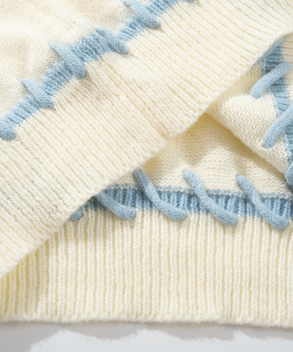 HOOK -original-　ハートジャカードニットプルオーバー