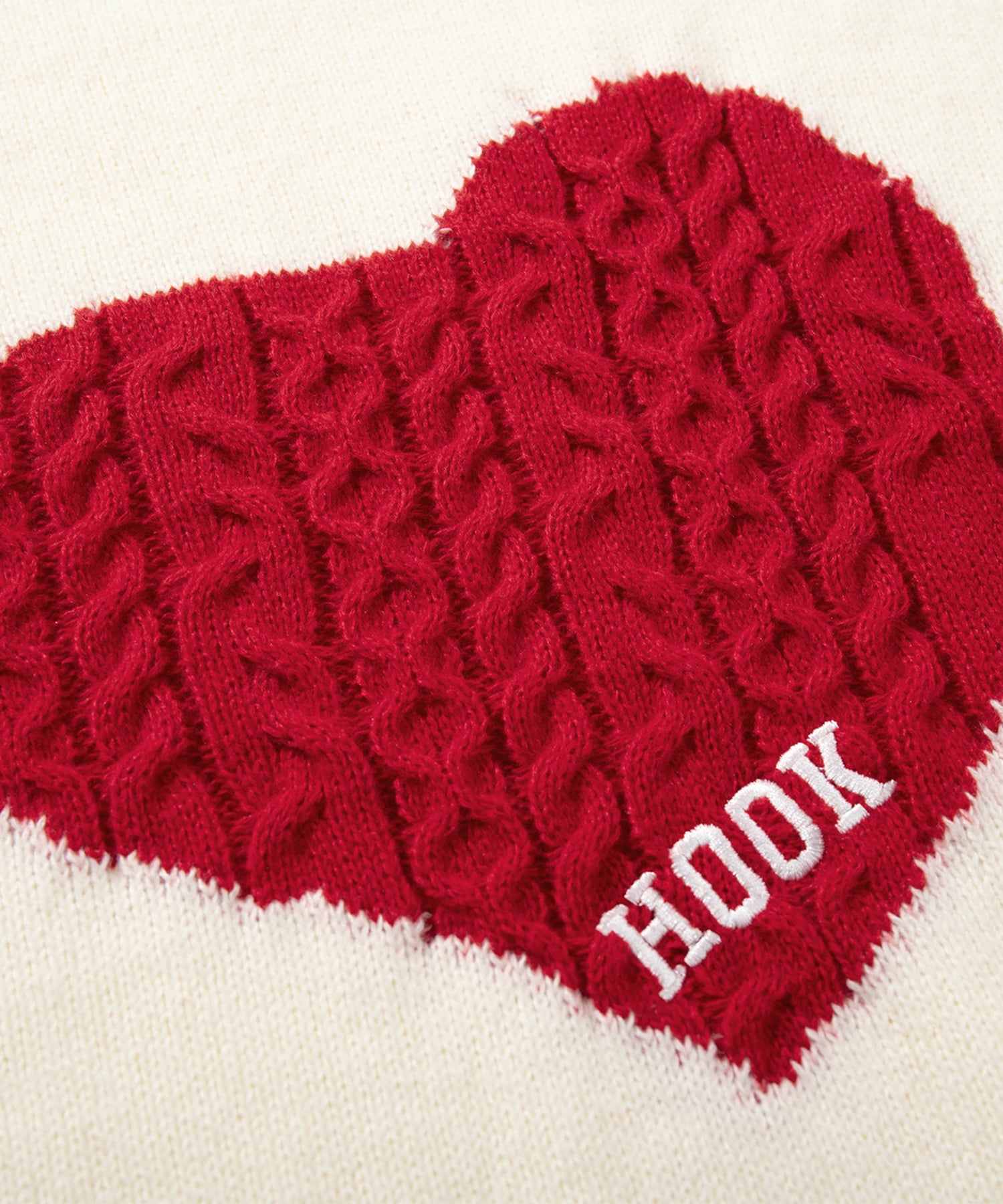 HOOK -original-　ハートジャカードニットプルオーバー