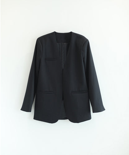 【DECADE CLASSIC】ノーカラー ジャケット