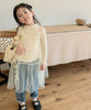 【aimoha-KIDS-】キッズ シアーチュールドットキャミワンピ×カットソーセット (SS)