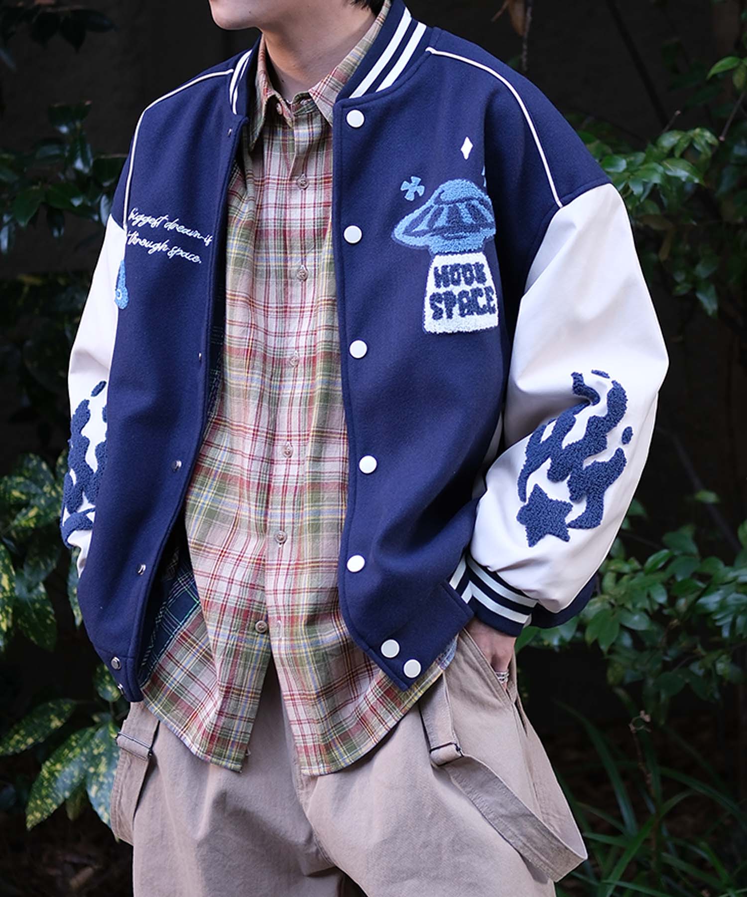 HOOK -original-　サガラ刺繍ワッペンスタジャン