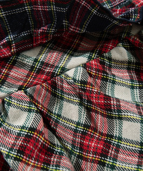 HOOK for girls  -original-　チェック柄切り替え被せ段々キャミソール　セットアップ可能