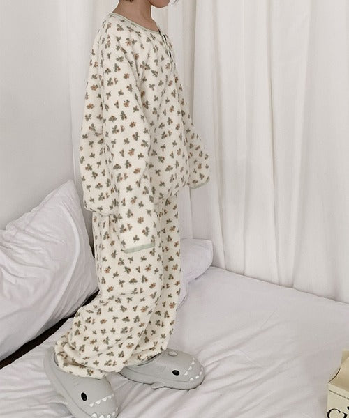 【aimoha-KIDS-】ふわもこドリーミーパジャマセット