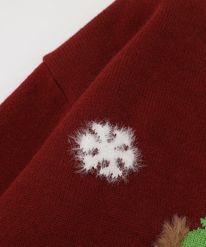 HOOK -select- アニマルジャカードニットプルオーバー