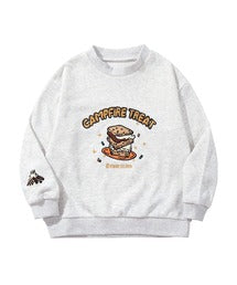 S'more/Campfire Treat Embroidery Sweat キャンプファイヤートリート刺繍スウェット(KIDS)