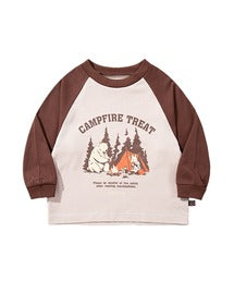 S'more/Campfire Treat Raglan L/S Tee キャンプファイヤートリートラグランロングスリーブTシャツ(KIDS)