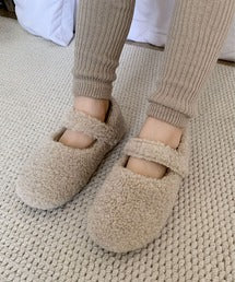 【aimoha-KIDS-】キッズ もこもこシューズ