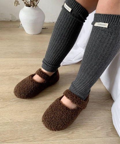 【aimoha-KIDS-】キッズ もこもこシューズ