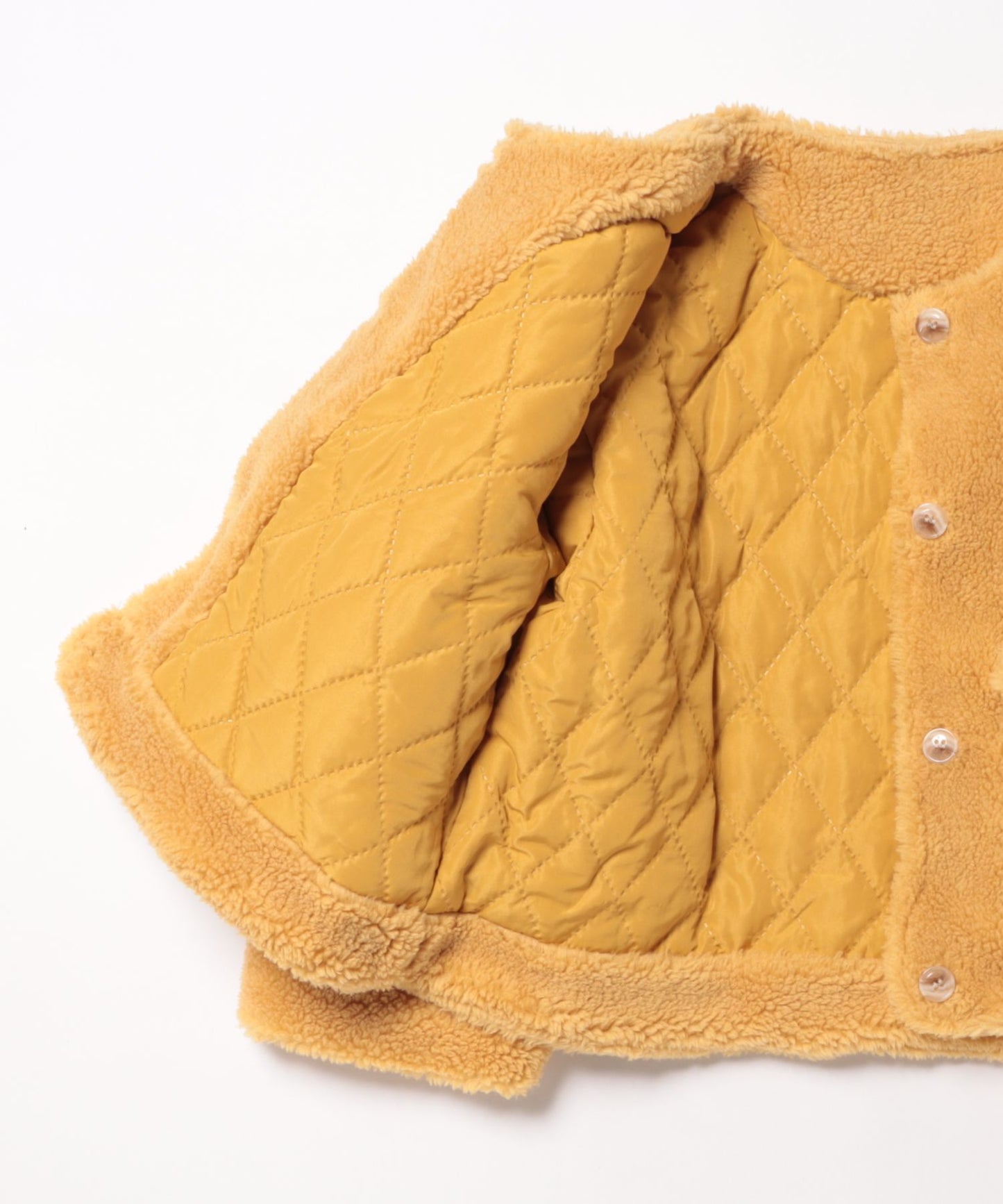 【aimoha-KIDS-】キッズ　ふわもこボリュームボアジャケット