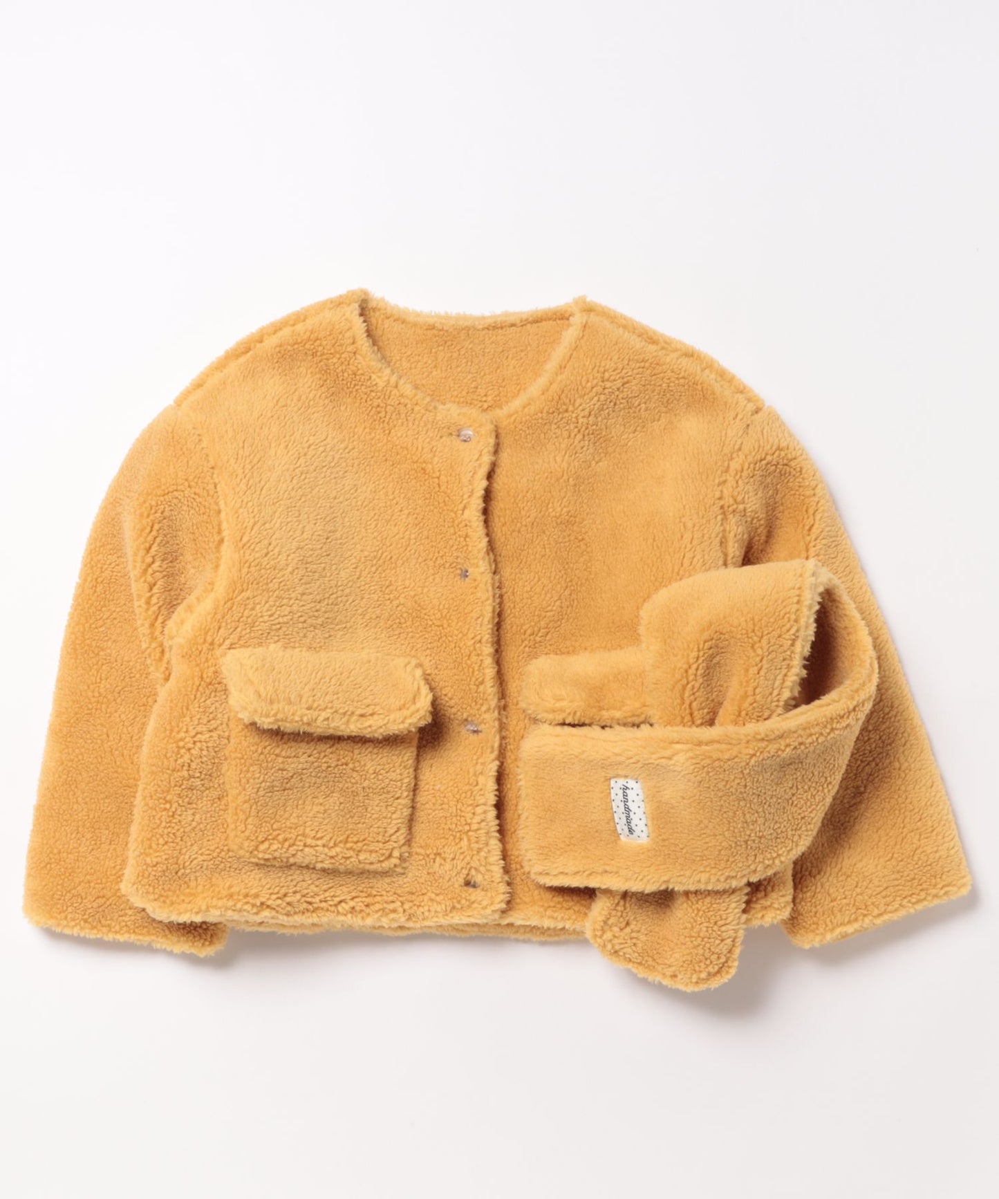 【aimoha-KIDS-】キッズ　ふわもこボリュームボアジャケット