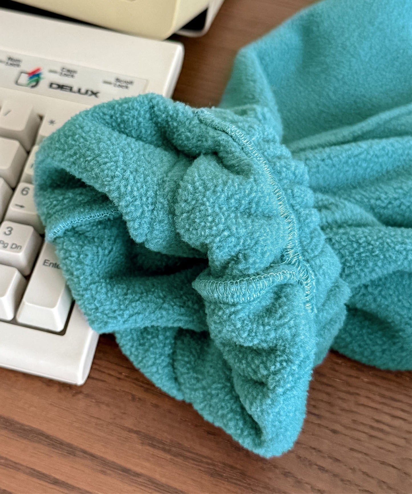 【aimoha-KIDS-】キッズ　ふわもこリラックスジョガーパンツ