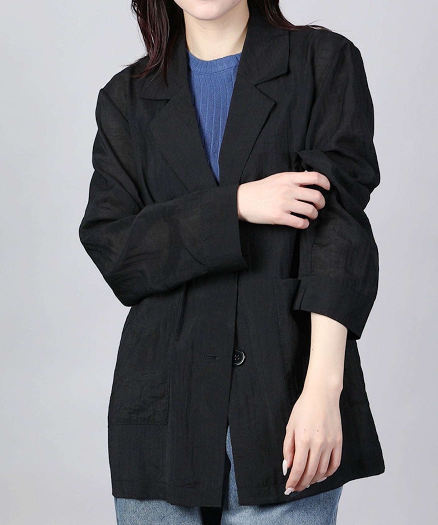シアーテーラードジャケット