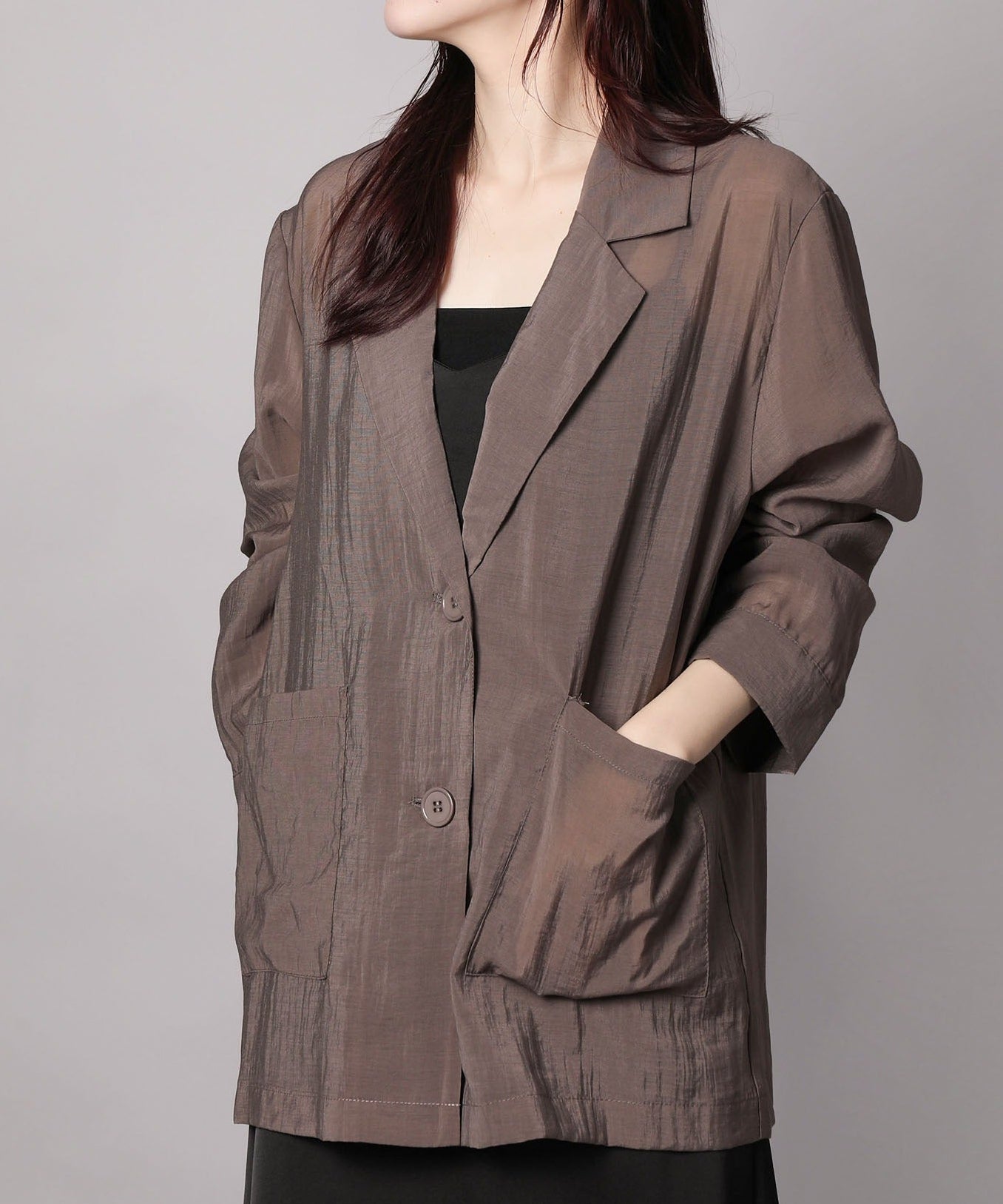 シアーテーラードジャケット