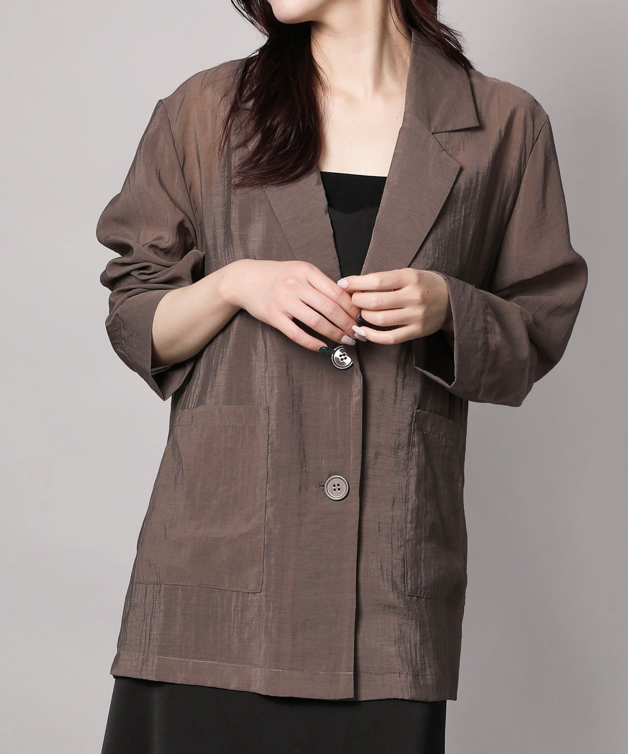 シアーテーラードジャケット