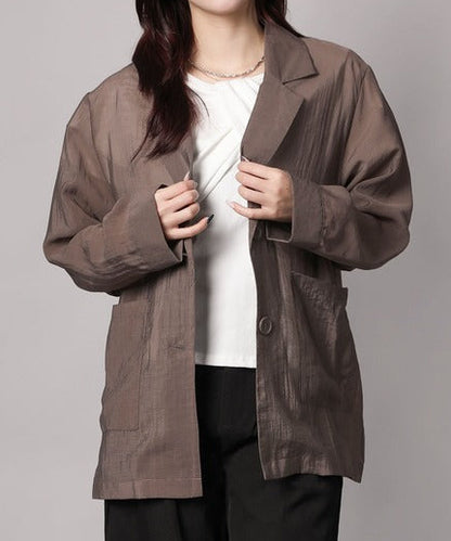 シアーテーラードジャケット