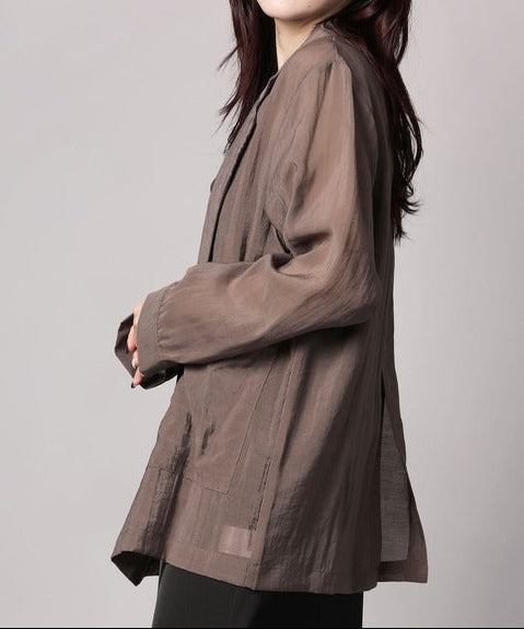 シアーテーラードジャケット