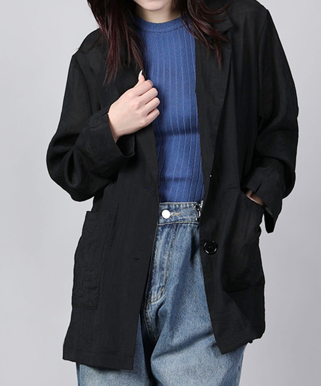 シアーテーラードジャケット