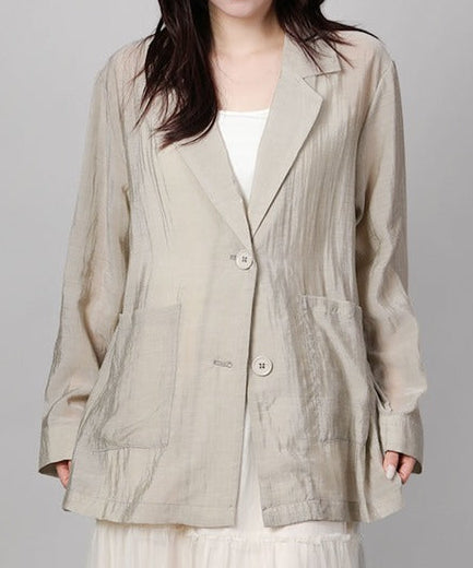 シアーテーラードジャケット