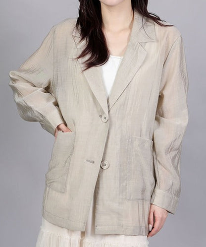 シアーテーラードジャケット