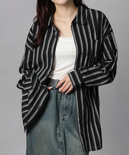 ストライプBIGシャツ