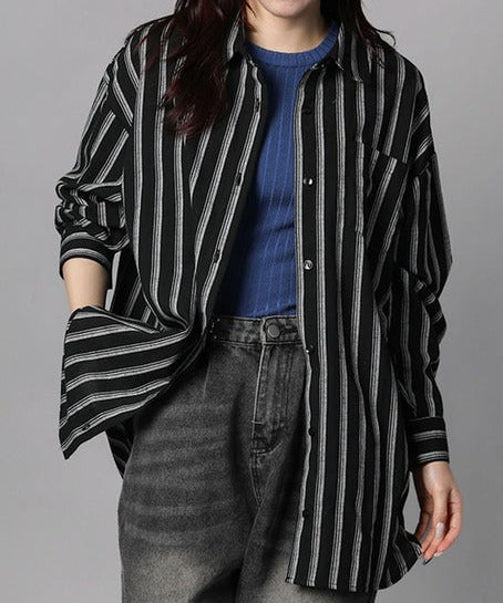 ストライプBIGシャツ