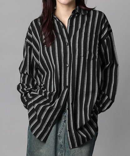 ストライプBIGシャツ