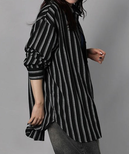 ストライプBIGシャツ