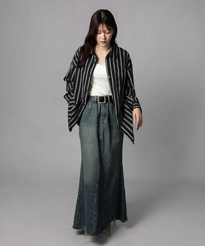 ストライプBIGシャツ