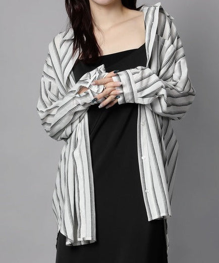 ストライプBIGシャツ