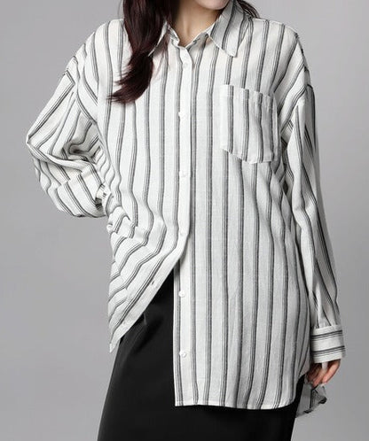 ストライプBIGシャツ