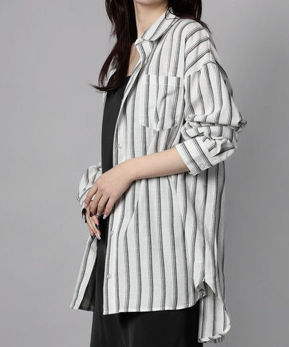 ストライプBIGシャツ