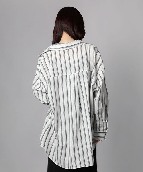 ストライプBIGシャツ