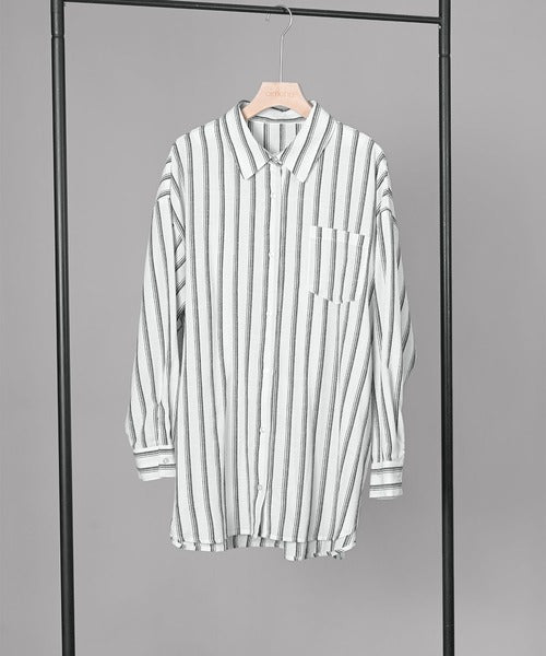 ストライプBIGシャツ
