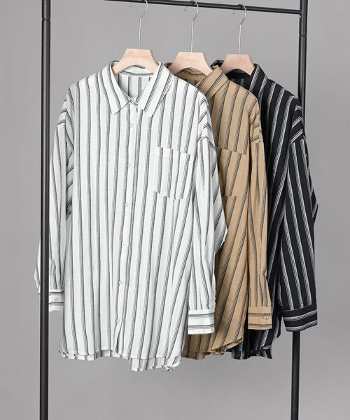 ストライプBIGシャツ