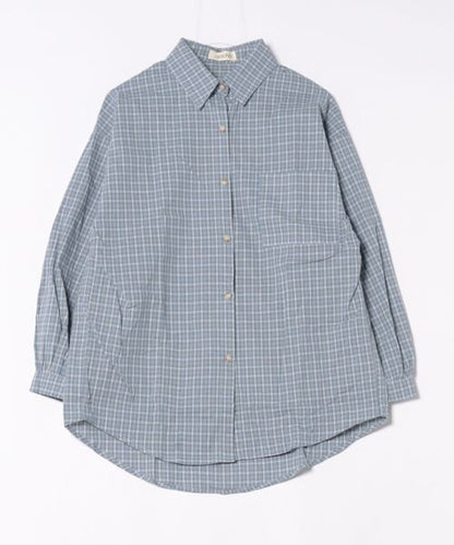 オーバーサイズチェックシャツ