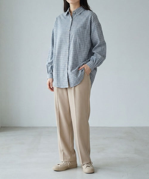 オーバーサイズチェックシャツ