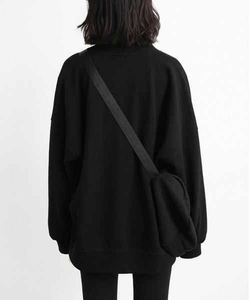 Vネックスウェットカーディガン