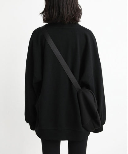 Vネックスウェットカーディガン