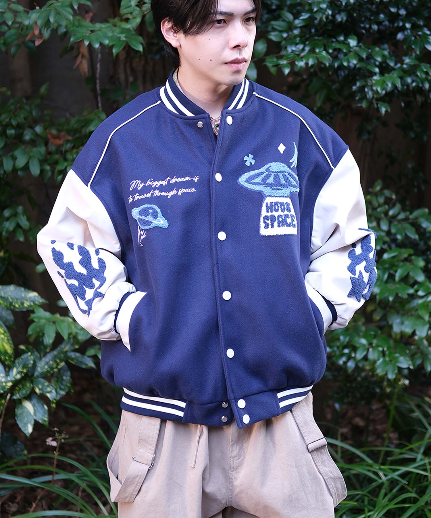 HOOK -original-　サガラ刺繍ワッペンスタジャン