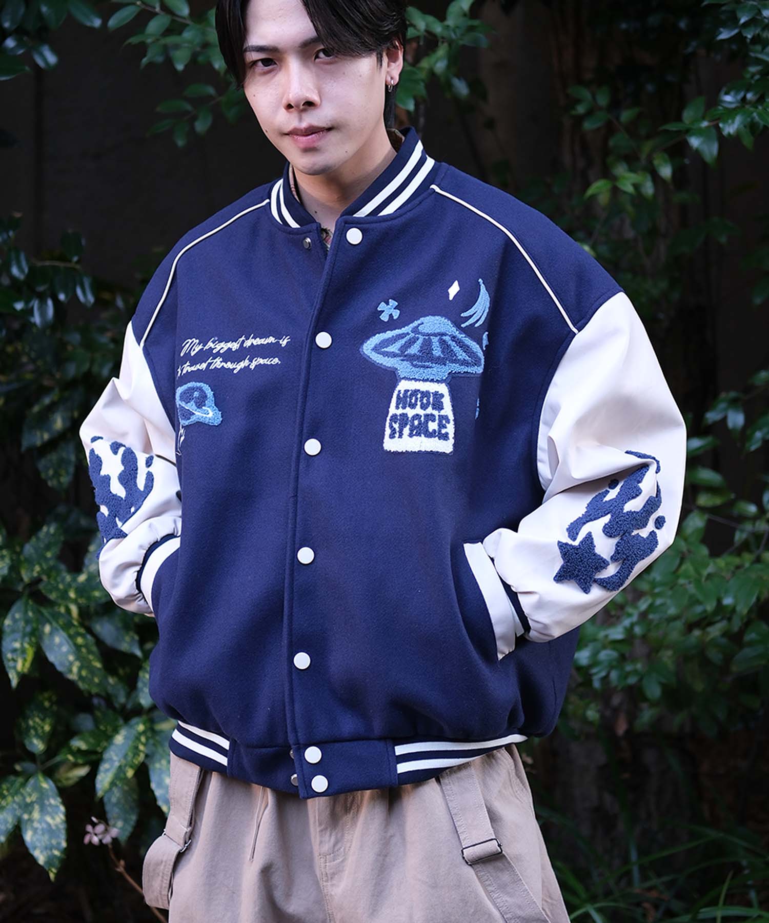 HOOK -original-　サガラ刺繍ワッペンスタジャン