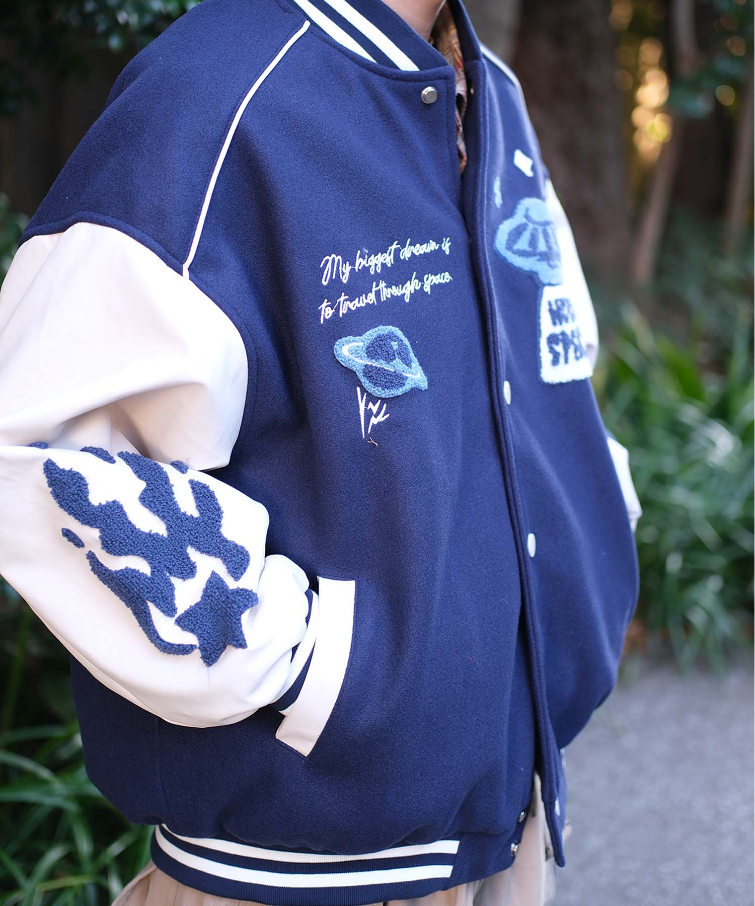 HOOK -original-　サガラ刺繍ワッペンスタジャン