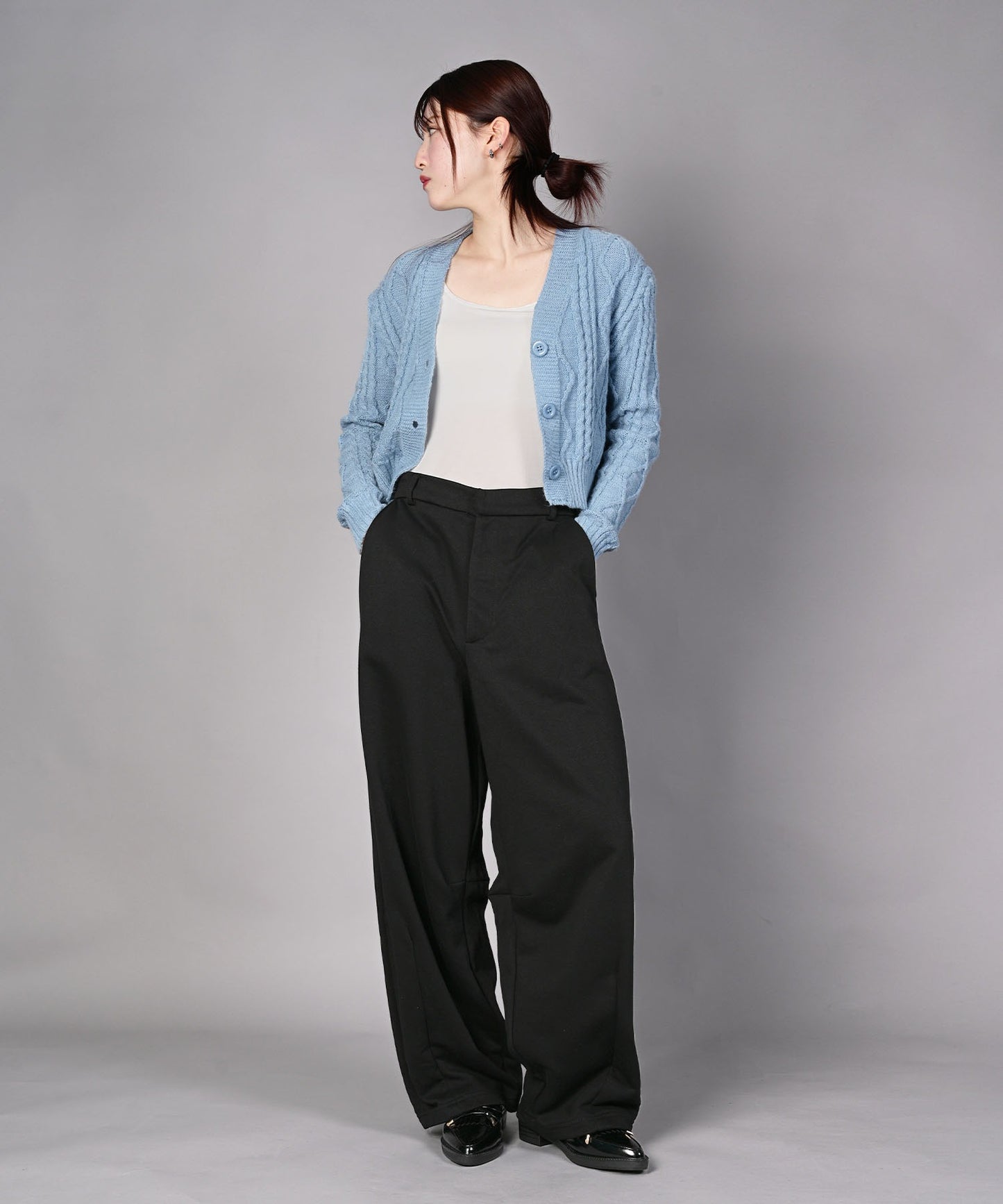 裏毛カーブスウェットパンツ