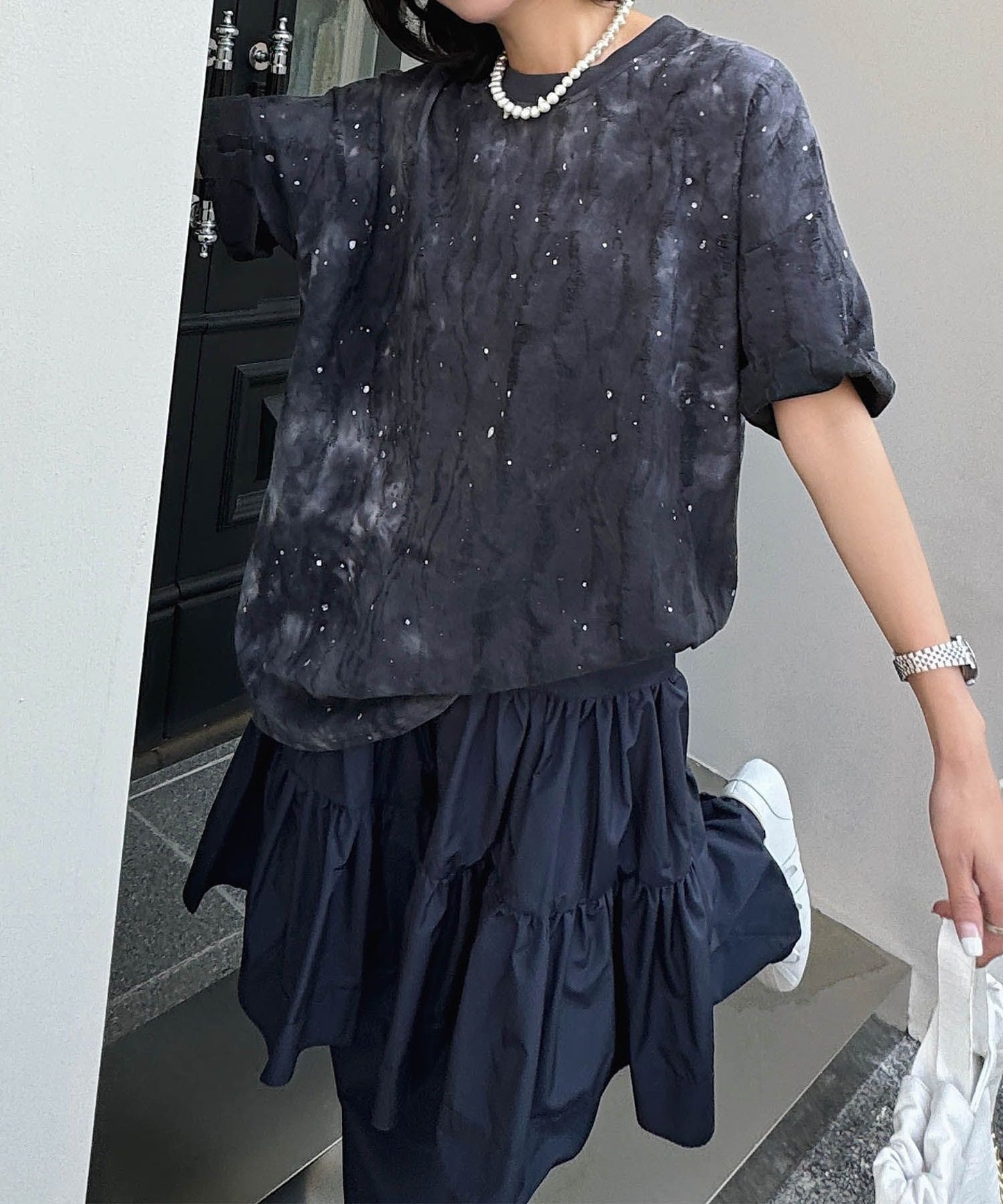 【HOOK】for girls デュアルムードプリントTシャツ