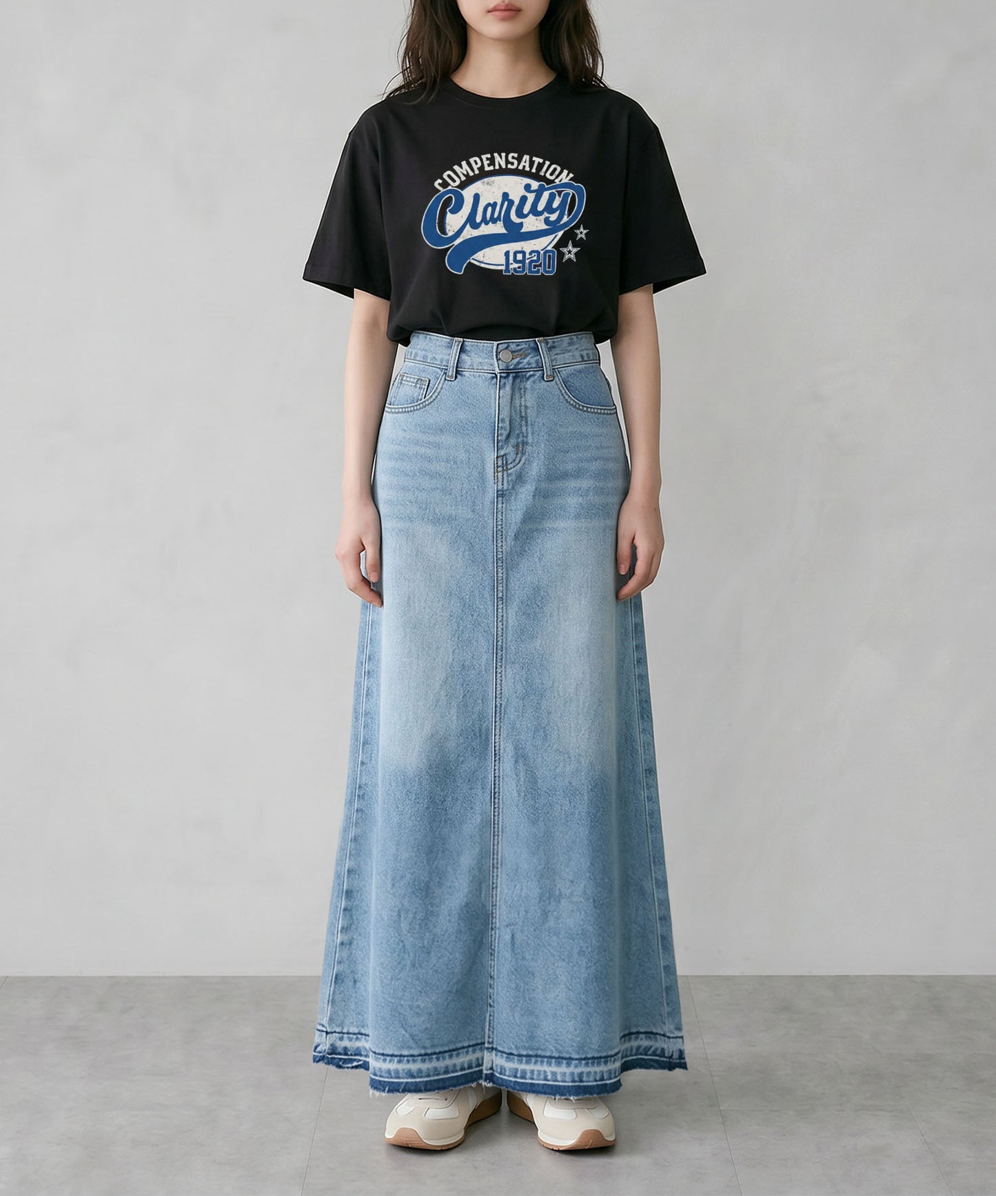 aimoha/ヴィンテージロゴプリントTシャツ