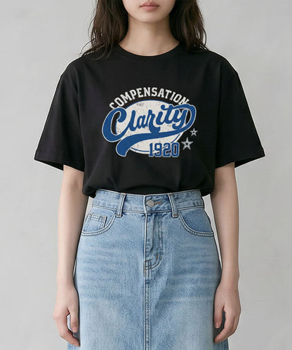 aimoha/ヴィンテージロゴプリントTシャツ